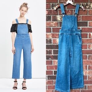 Madewell culotte wide leg overalls
